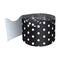 Carson Dellosa® Black with White Polka Dots Rolled Scalloped Border, 195ft.